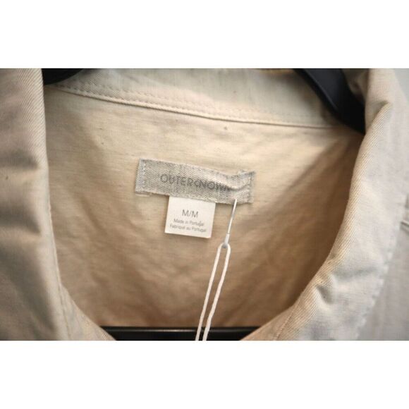 Outerknown 2130104 Women's Sz Medium Beige S/S Linen Button-Up Jumpsuit - Picture 3 of 11